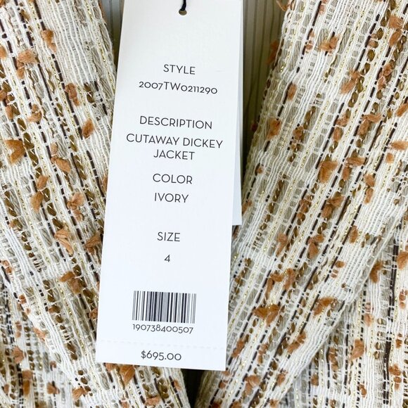 NWT Veronica Beard Cutaway Jacket - Picture 11 of 12